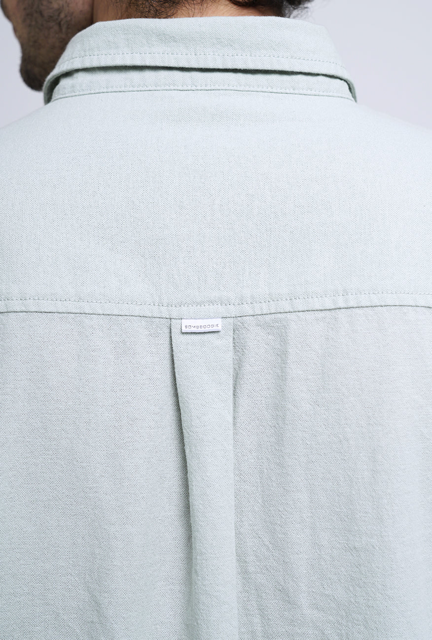 Kemeja Lengan Panjang Regular Rusty Low Green Light Green - Image 3