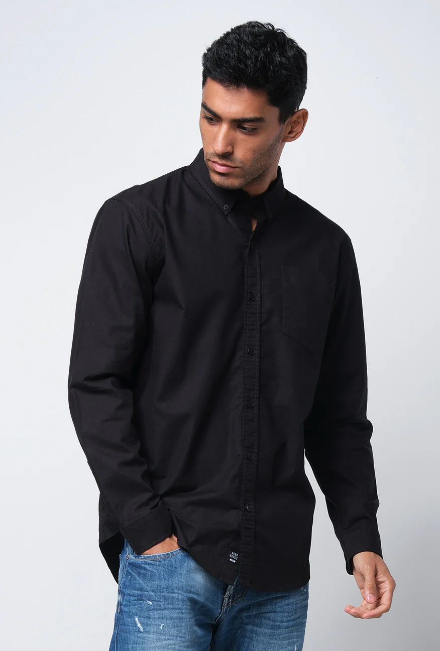 Kemeja Lengan Panjang Regular Stinger Black - Image 2