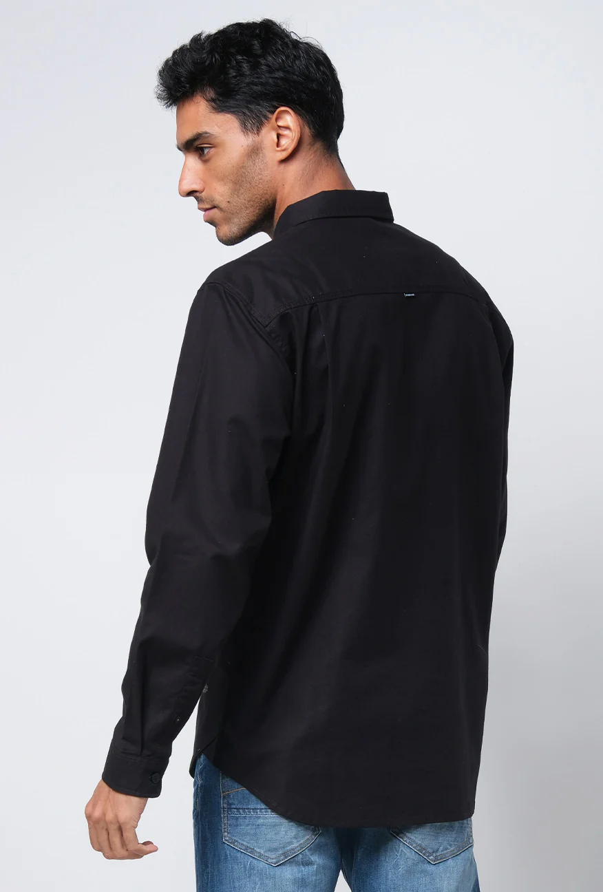 Kemeja Lengan Panjang Regular Stinger Black - Image 4