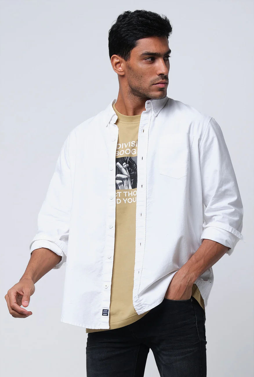 Kemeja Lengan Panjang Regular Stinger White - Image 2