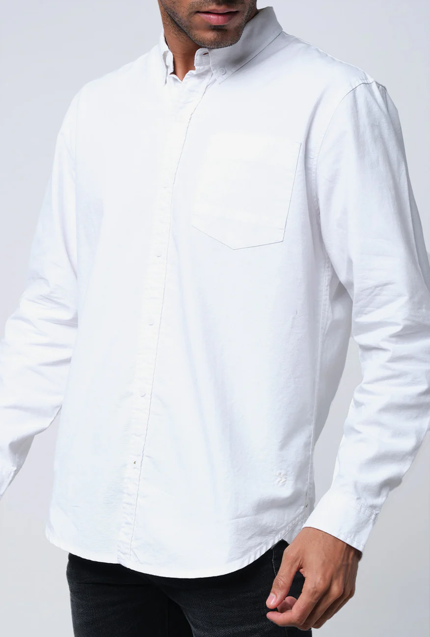 Kemeja Lengan Panjang Regular Stinger White - Image 3