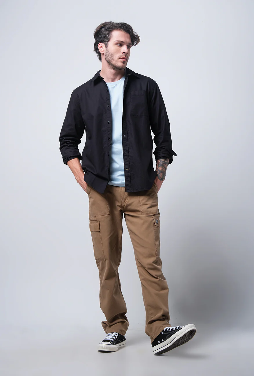 Kemeja Lengan Panjang Regular Sydow Black - Image 2