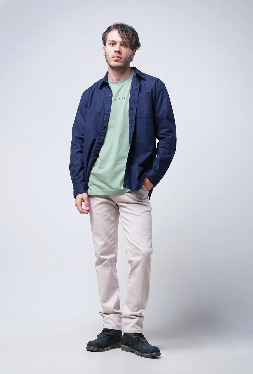 Kemeja Lengan Panjang Regular Sydow Navy - Image 4