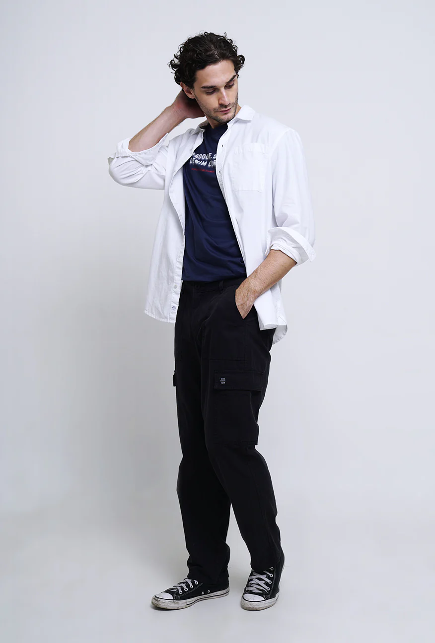 Kemeja Lengan Panjang Regular Sydow Offwhite