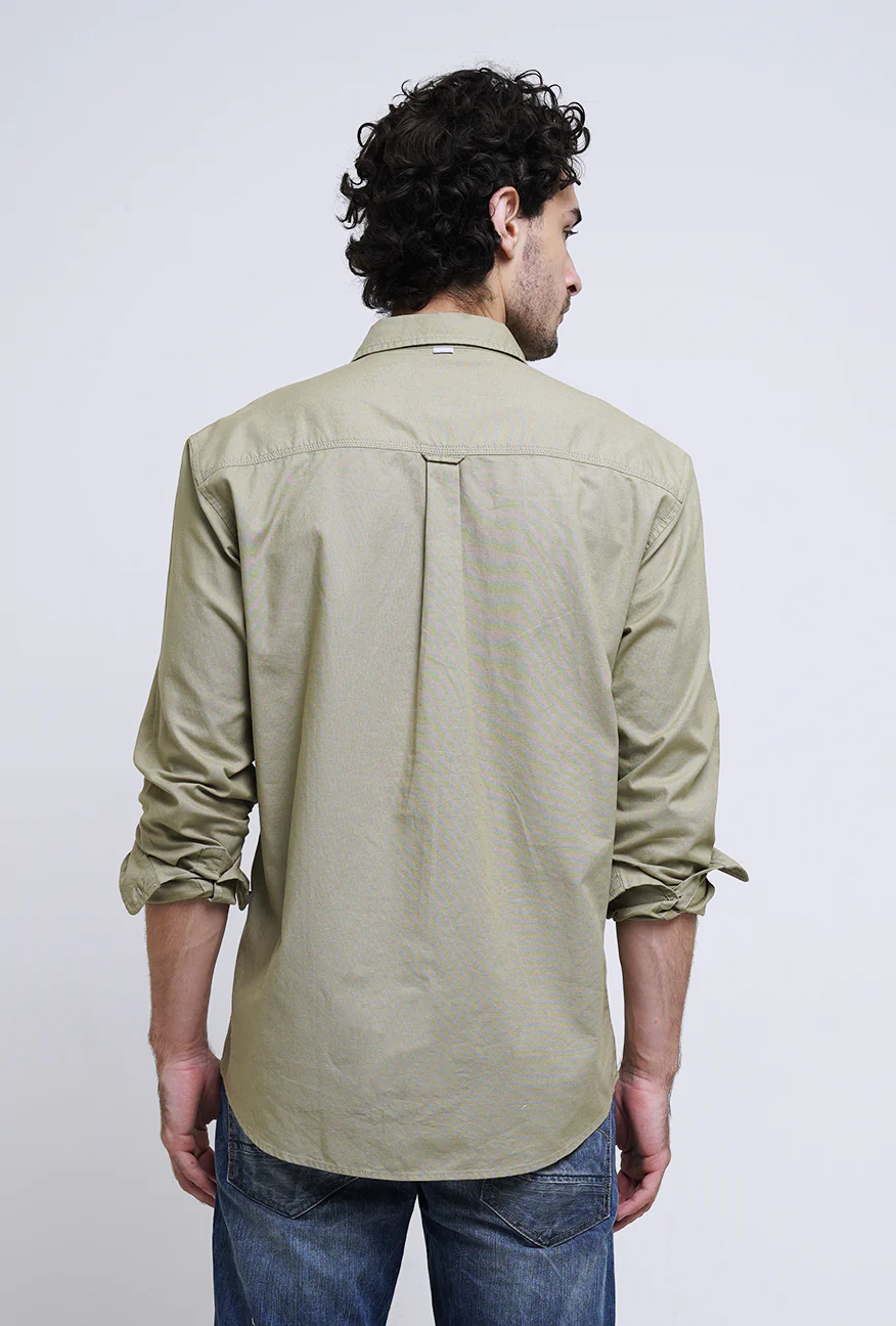 Kemeja Lengan Panjang Regular Sydow Olive - Image 7