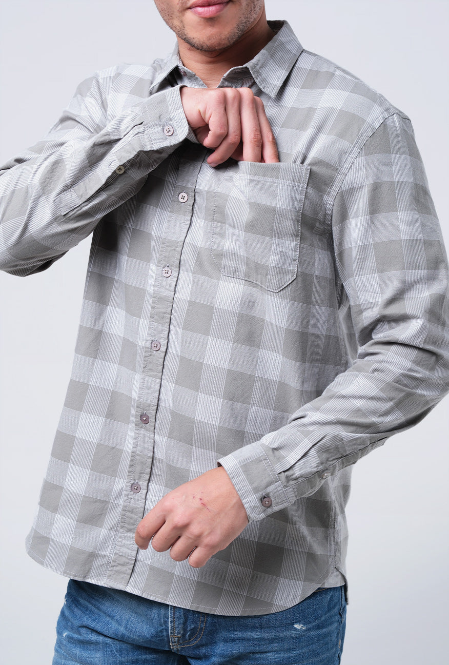 Kemeja Lengan Panjang Regular Versatile Dusty Green - Image 3
