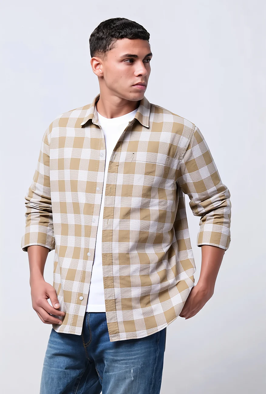 Kemeja Lengan Panjang Regular Versatile Olive - Image 2