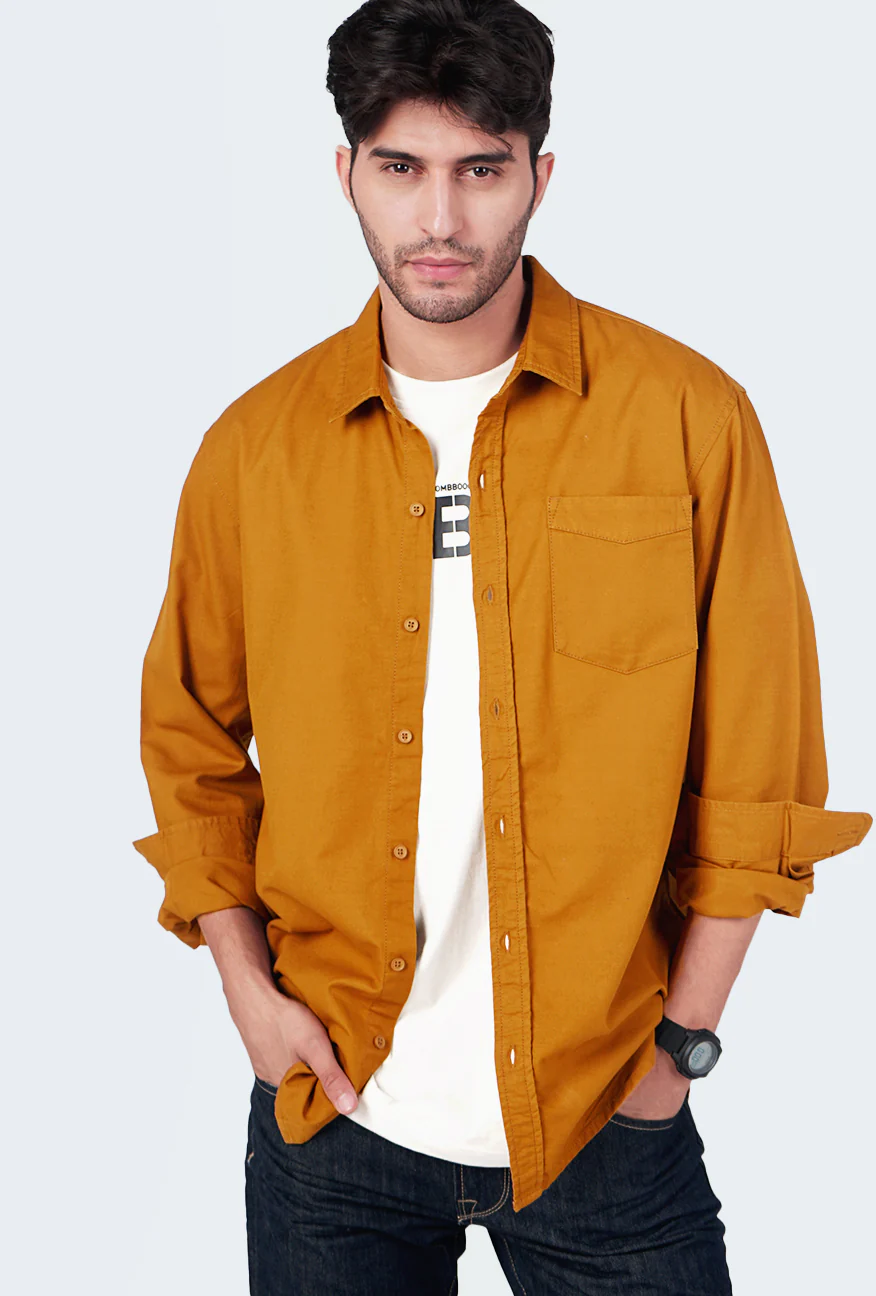 Kemeja Lengan Panjang Sluber Brown - Image 2