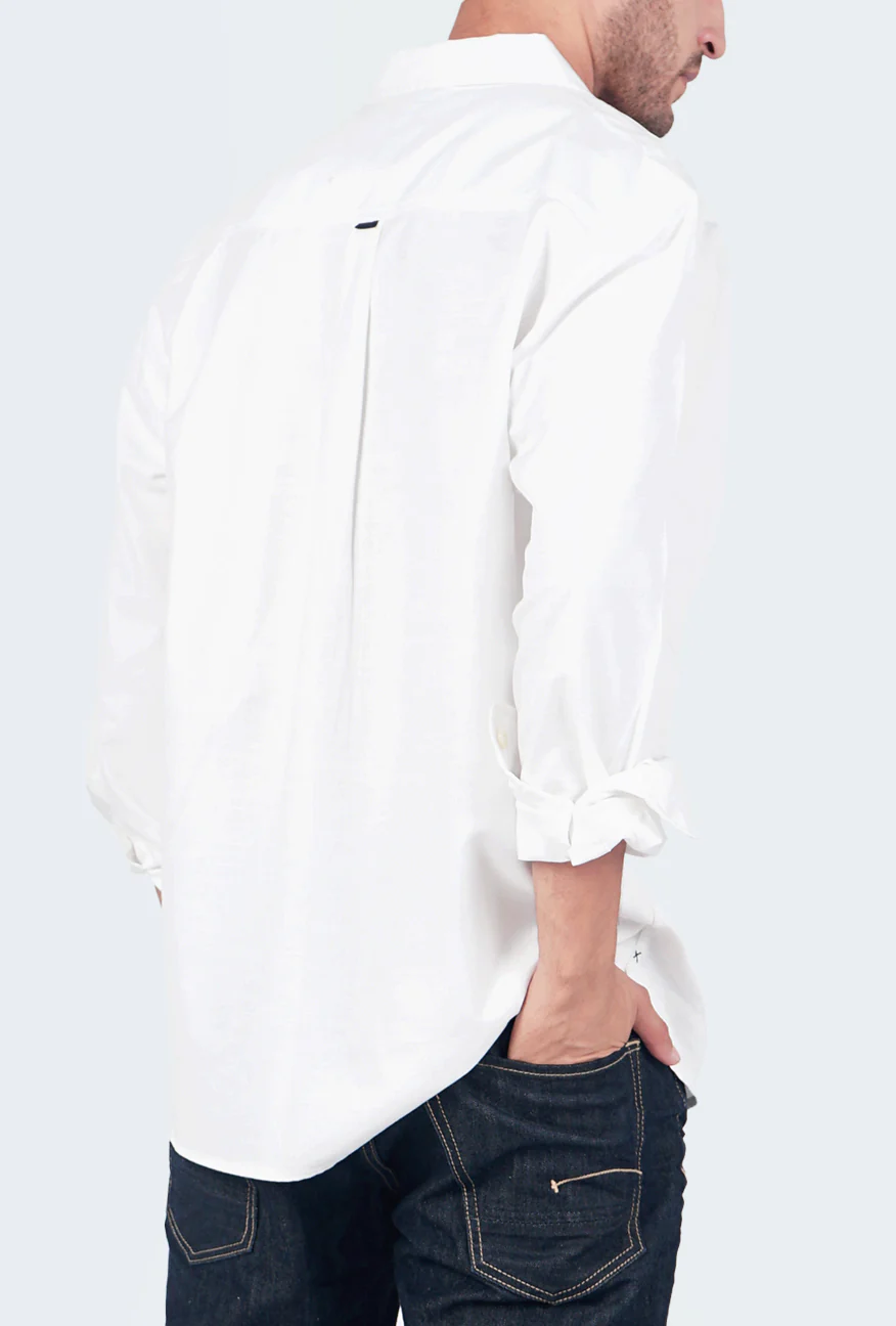 Kemeja Lengan Panjang Sluber Offwhite - Image 3