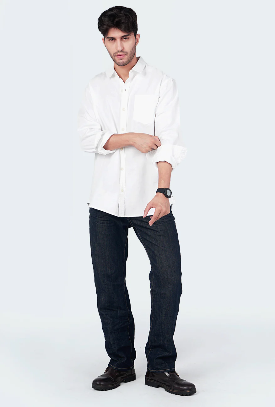Kemeja Lengan Panjang Sluber Offwhite - Image 5