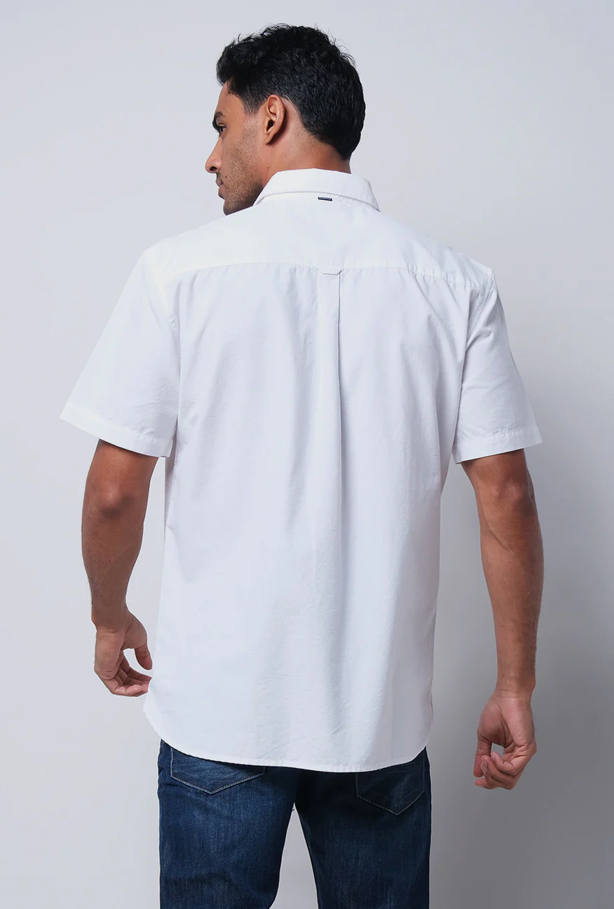 Kemeja Lengan Pendek Hemsy Offwhite Regular - Image 4