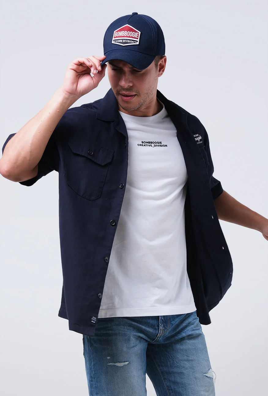 Kemeja Lengan Pendek Regular Epix Dark Navy - Image 4