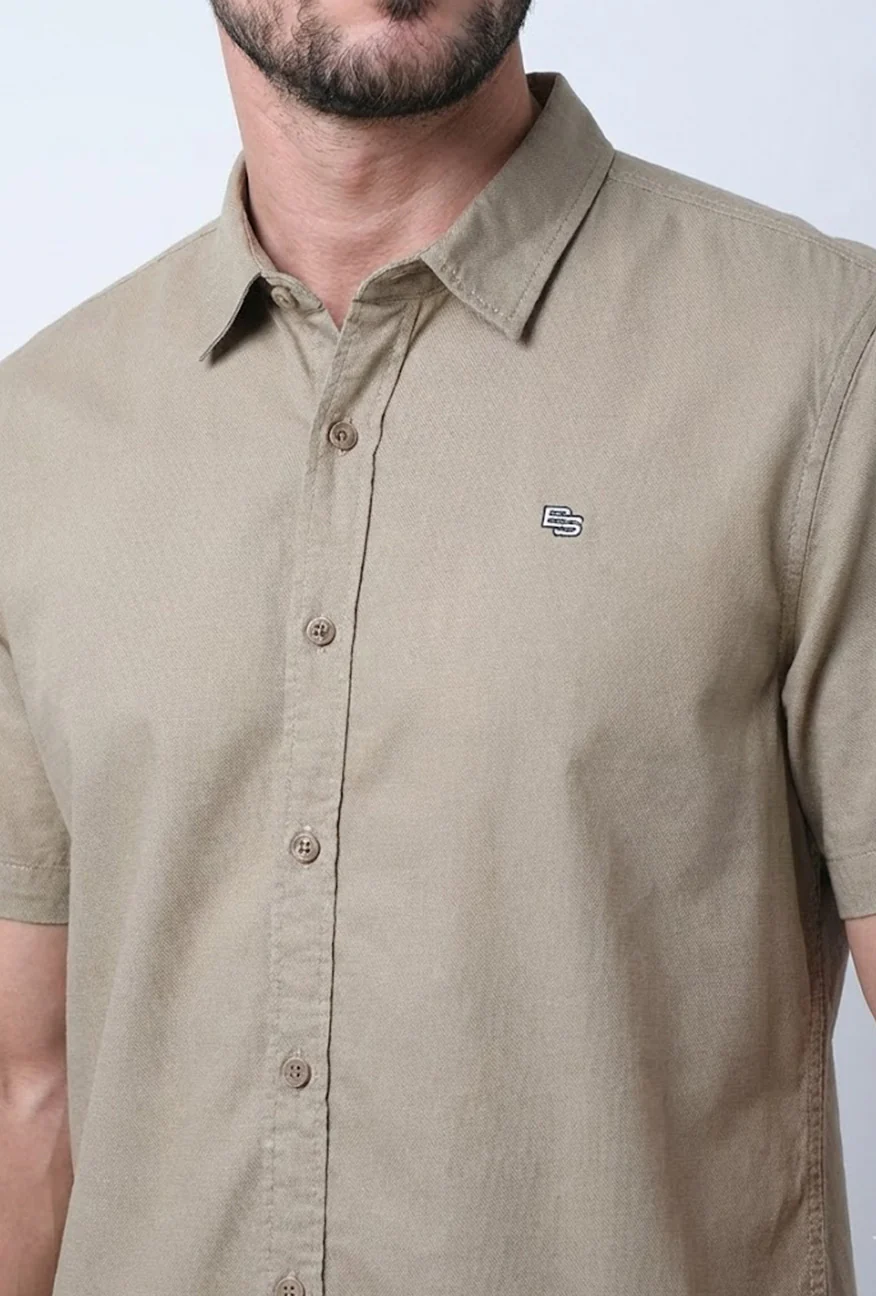 Kemeja Lengan Pendek Regular Molly Olive - Image 3