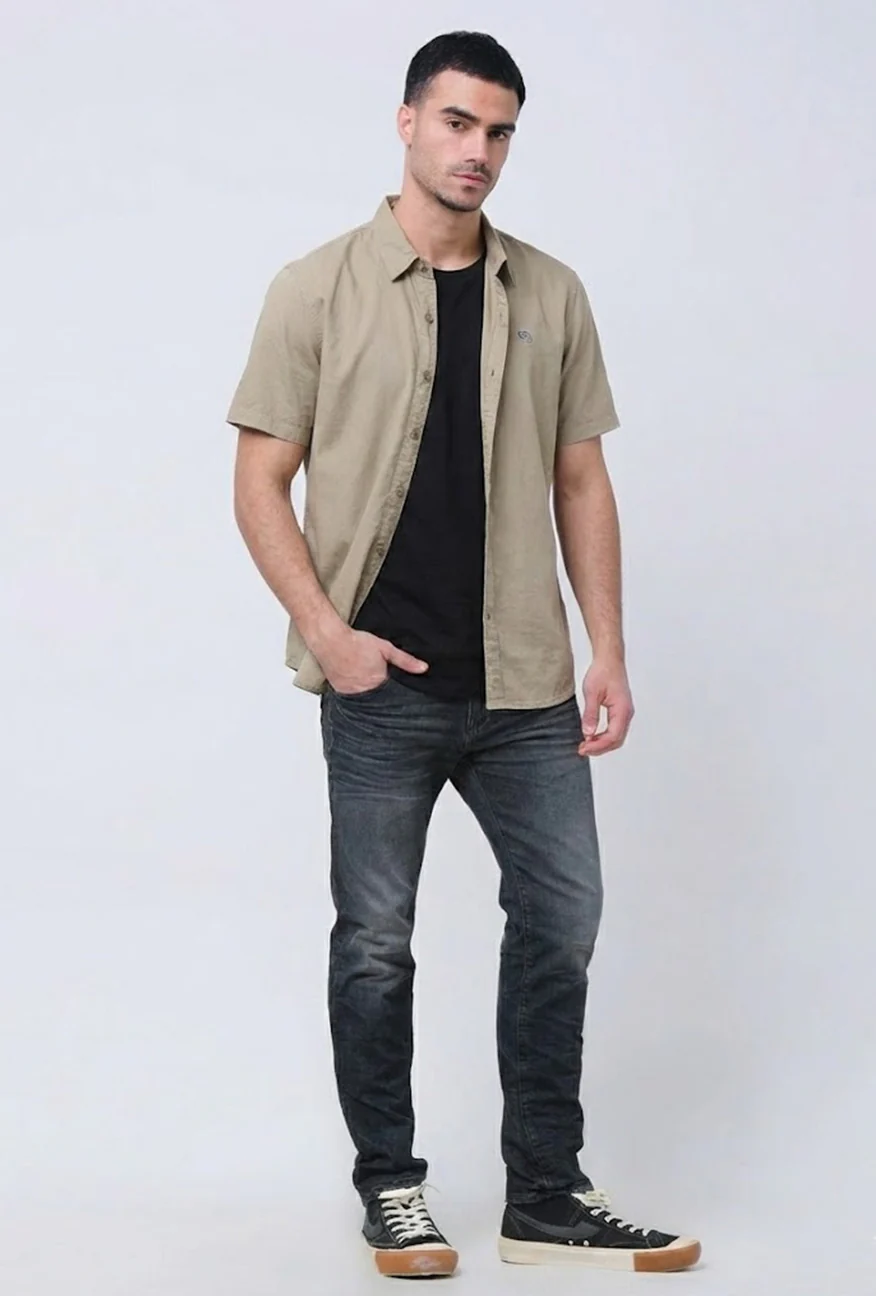 Kemeja Lengan Pendek Regular Molly Olive - Image 4
