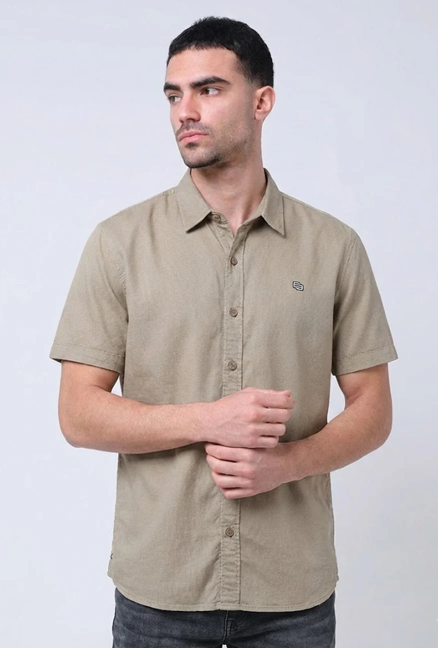 Kemeja Lengan Pendek Regular Molly Olive - Image 5
