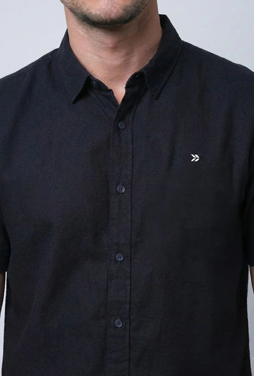 Kemeja Lengan Pendek Regular Zippy Black - Image 4