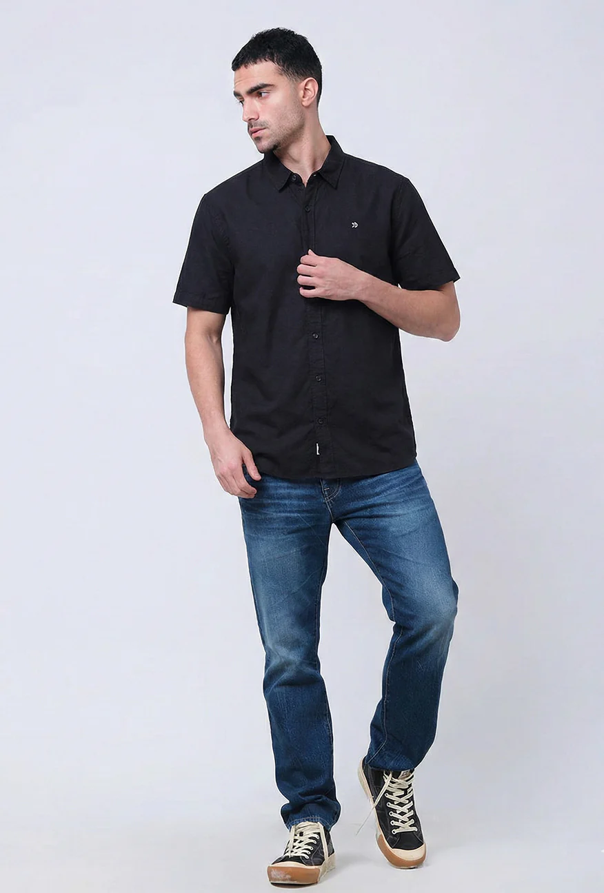 Kemeja Lengan Pendek Regular Zippy Black - Image 5