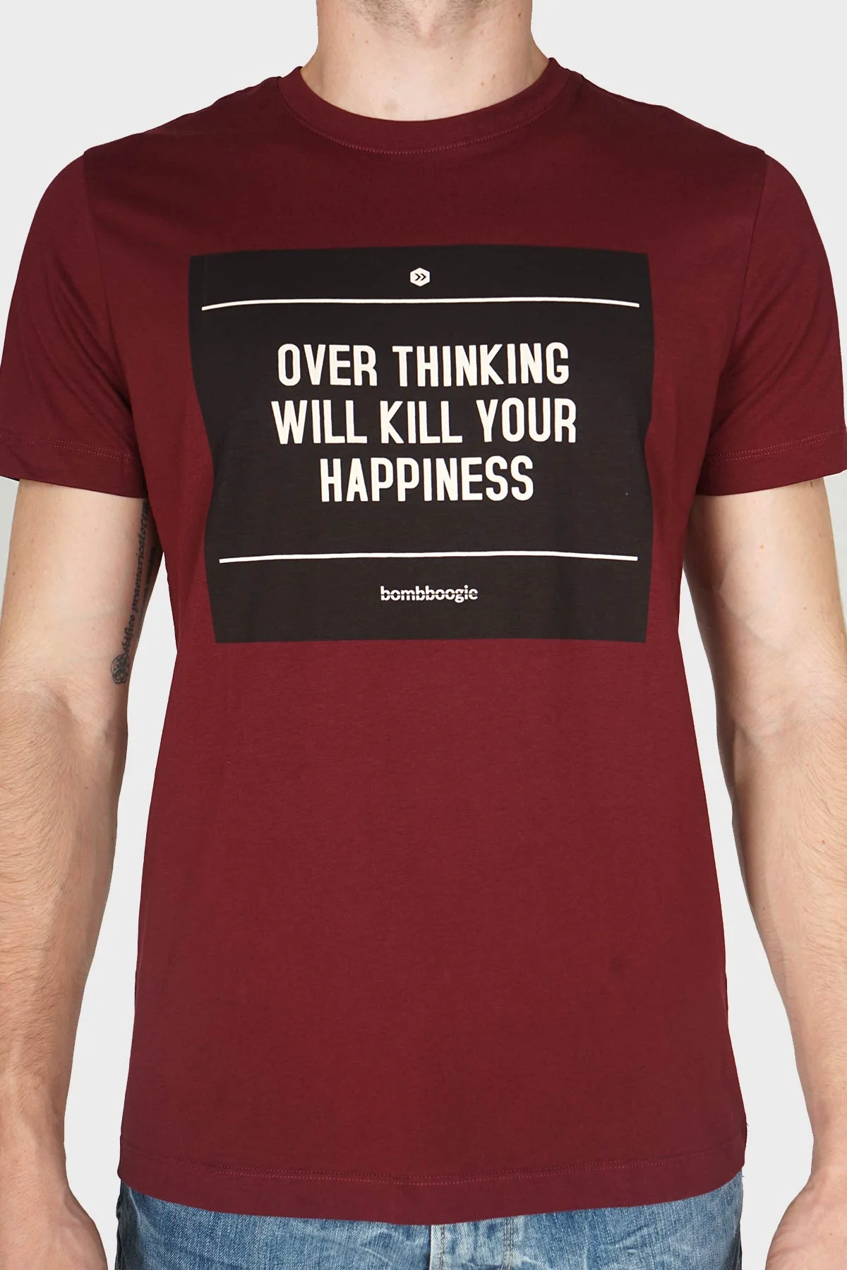 T-Shirt Lengan Pendek Keylargo Maroon - Image 3