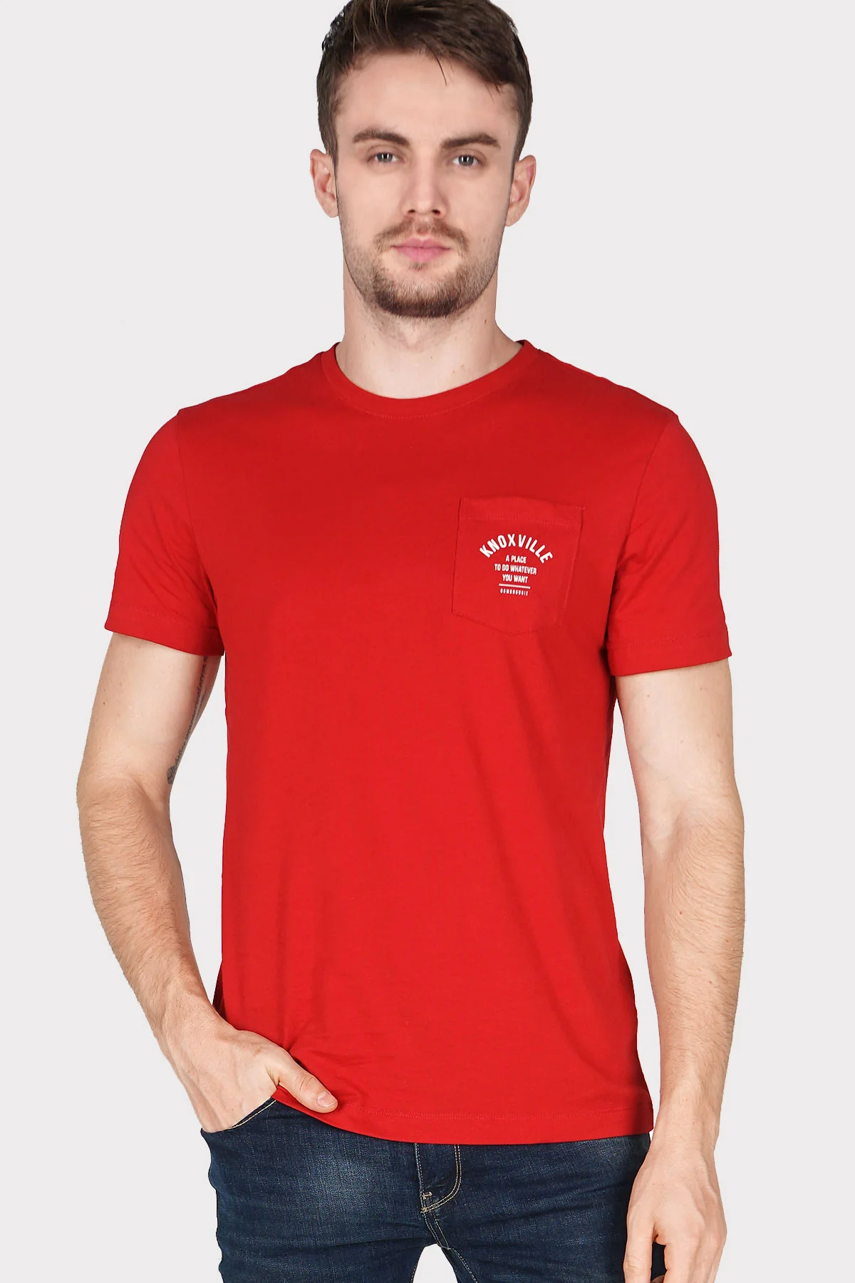 T-Shirt Lengan Pendek Knoxville Red