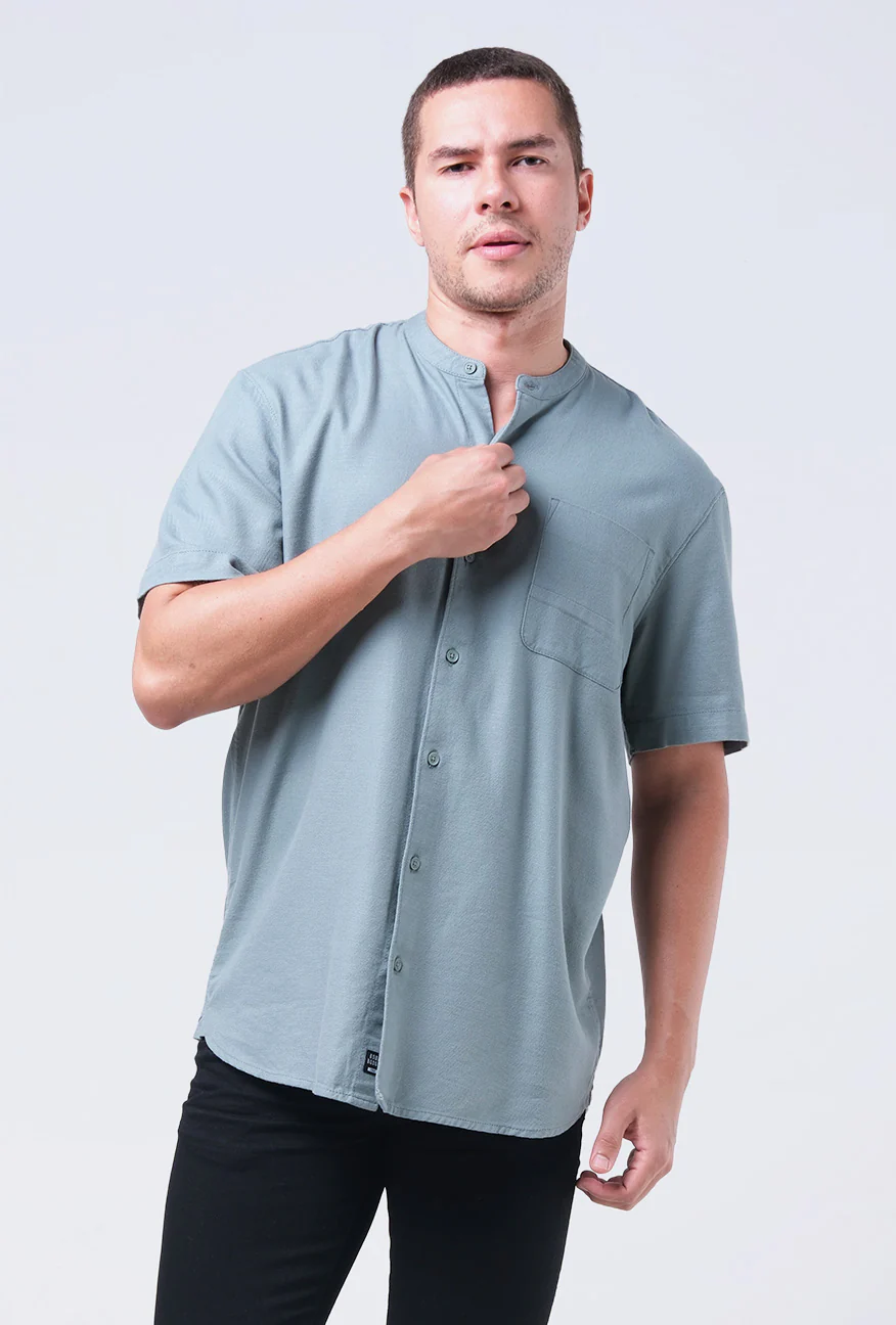 Koko Lengan Pendek Turan Sage Green - Image 4