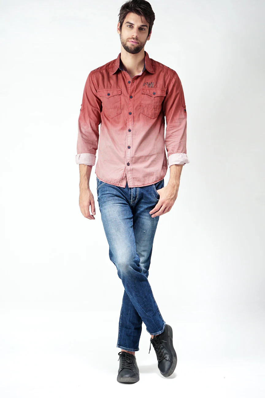 Kemeja Lengan Panjang Red World Red - Image 3
