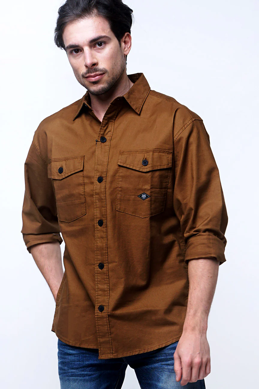 Kemeja Lengan Panjang Outer Lawless 3.0 Brown