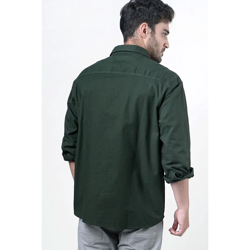 Kemeja Lengan Panjang Lawless Green Army - Image 3