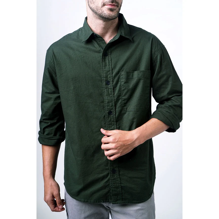 Kemeja Lengan Panjang Lawless Green Army - Image 5