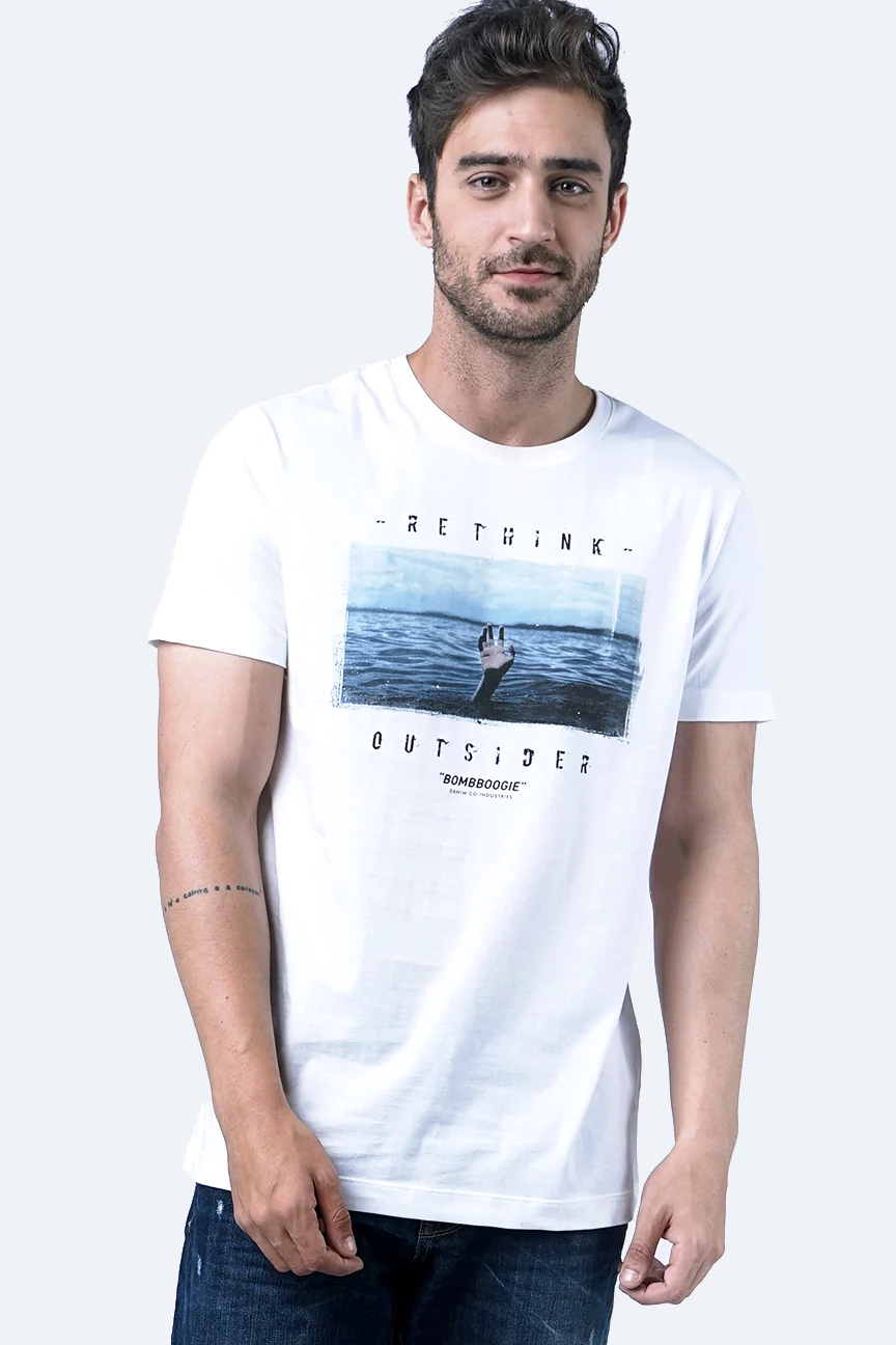 T-Shirt Lengan Pendek Leftys White