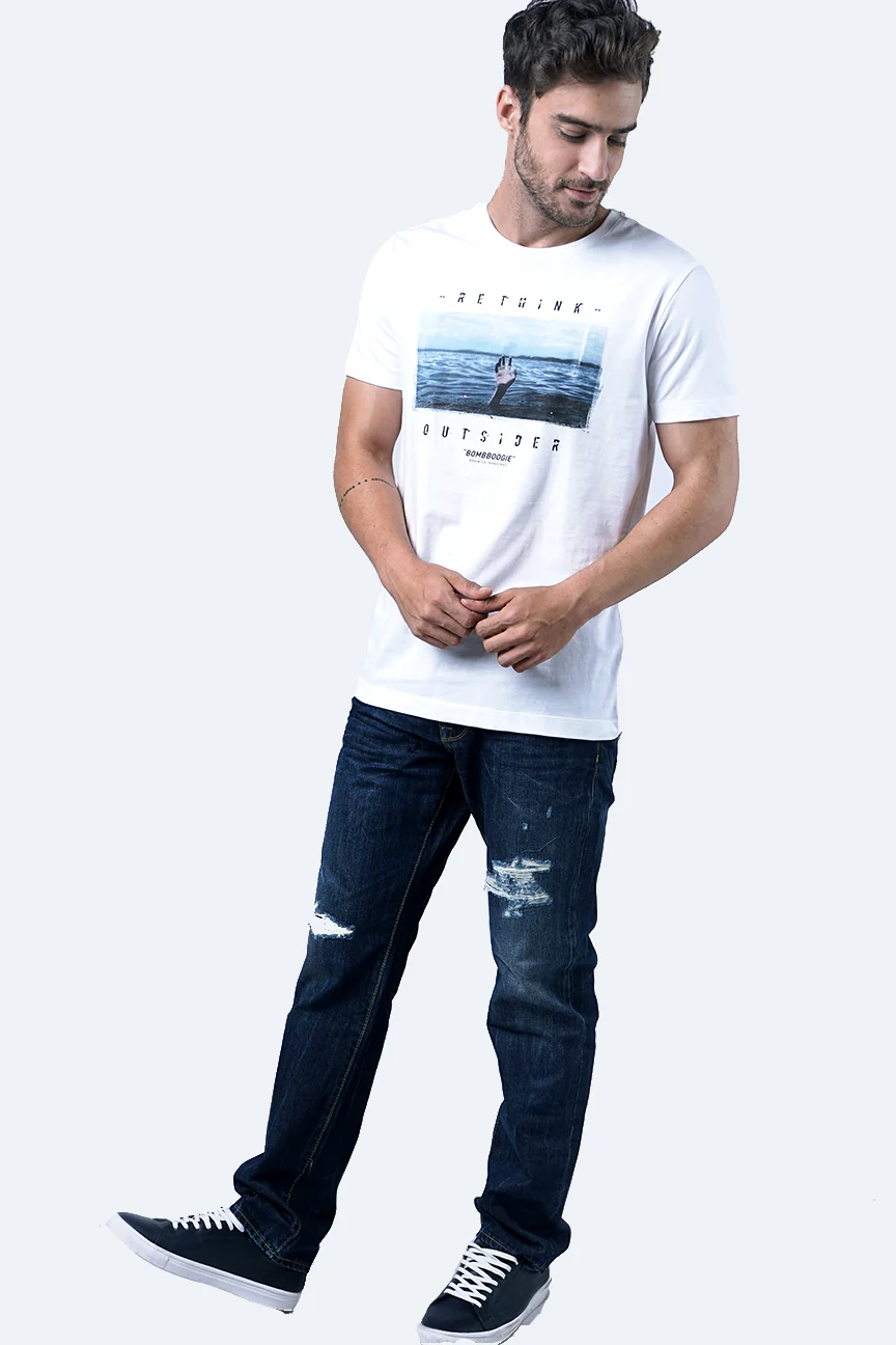 T-Shirt Lengan Pendek Leftys White - Image 2