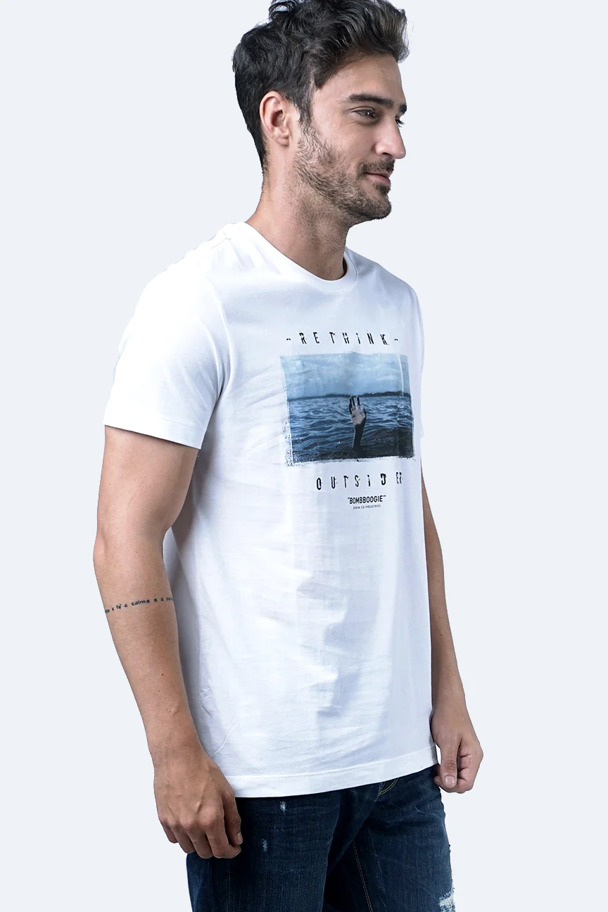 T-Shirt Lengan Pendek Leftys White - Image 3