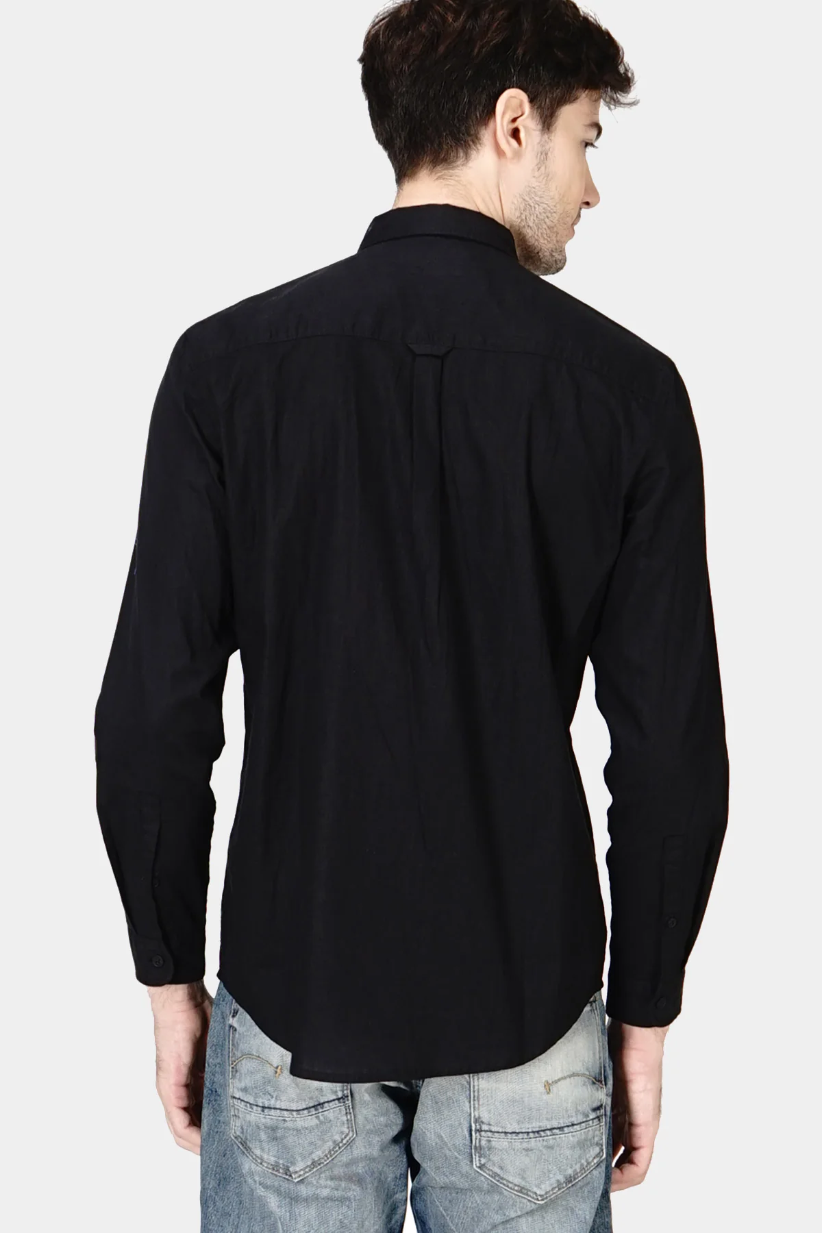 Kemeja Lengan Panjang Lemmy Black Regular - Image 4