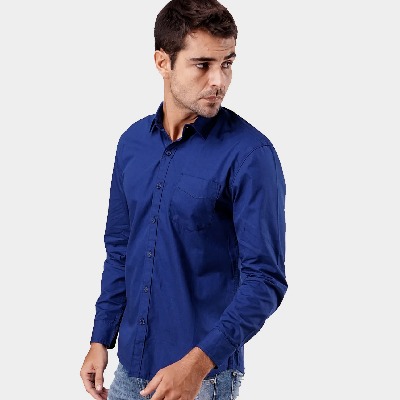 Kemeja Lengan Panjang Light Cancer Navy - Image 2