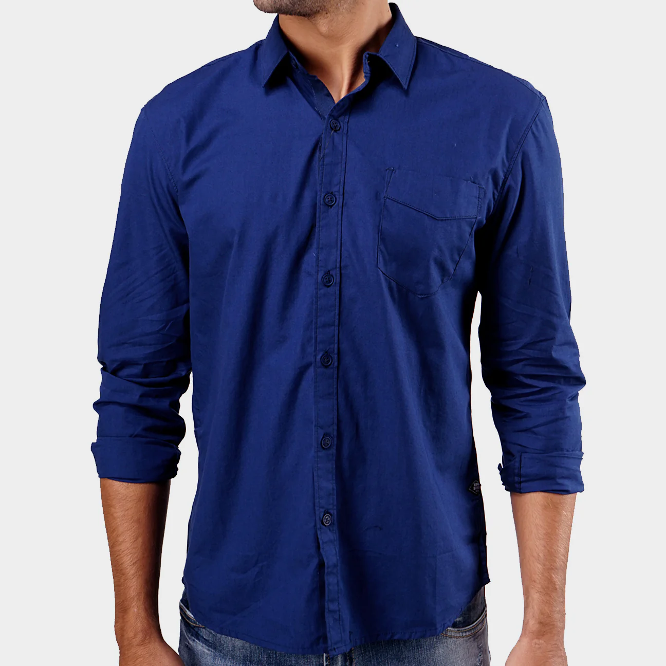 Kemeja Lengan Panjang Light Cancer Navy - Image 3