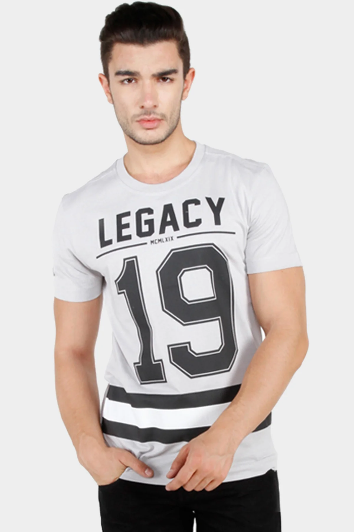 T-Shirt Lengan Pendek Light Eternity Grey