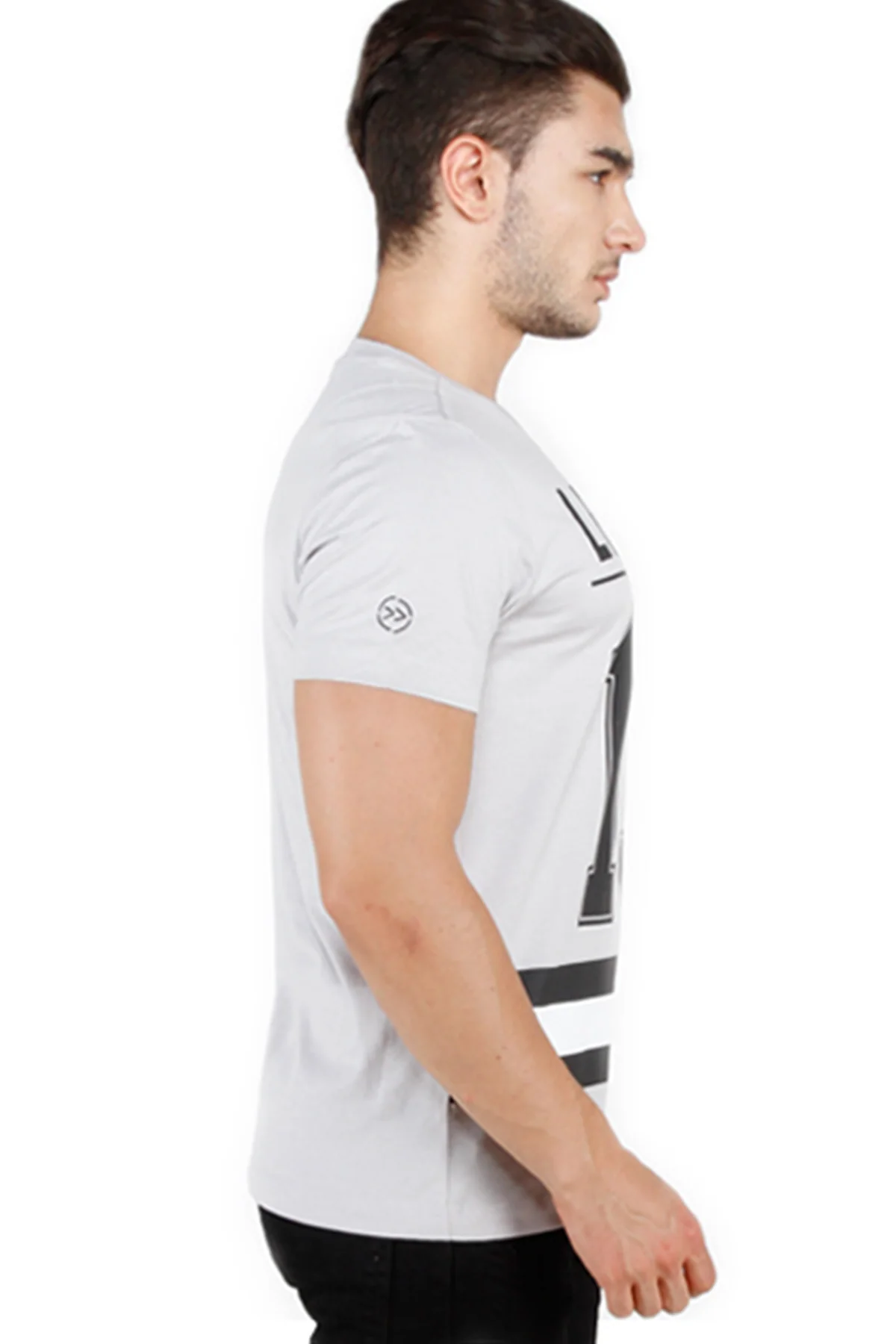 T-Shirt Lengan Pendek Light Eternity Grey - Image 2