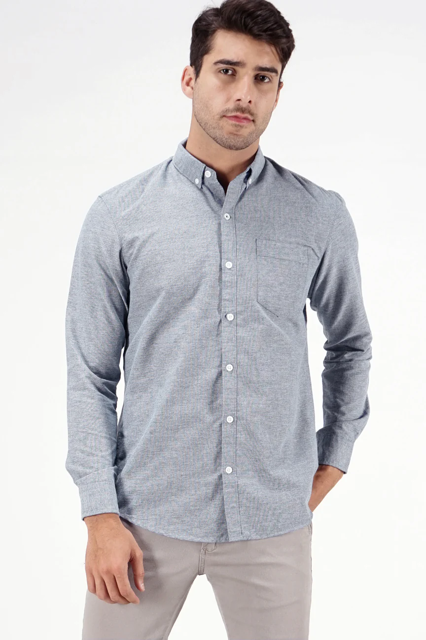 Kemeja Lengan Panjang Light Swift Blue Regular