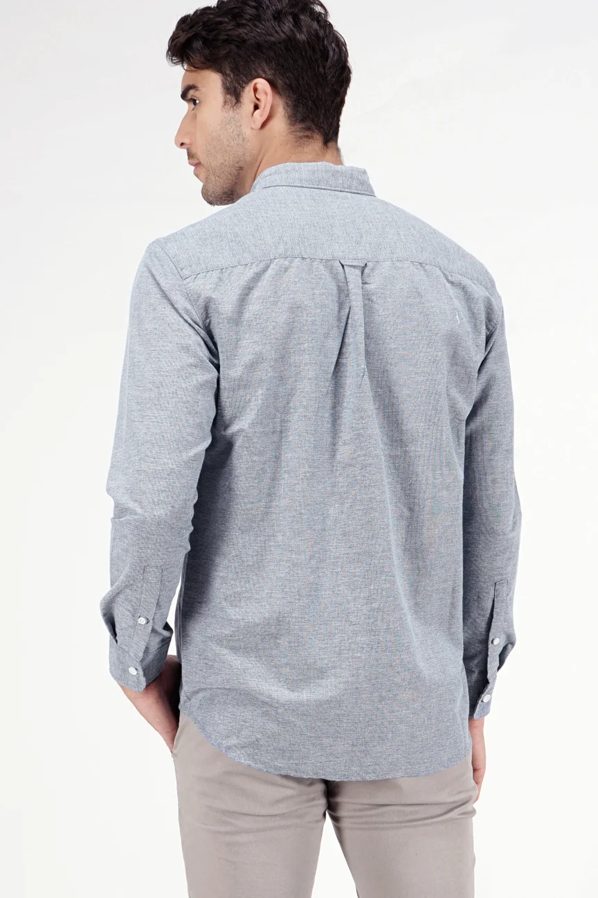 Kemeja Lengan Panjang Light Swift Blue Regular - Image 4