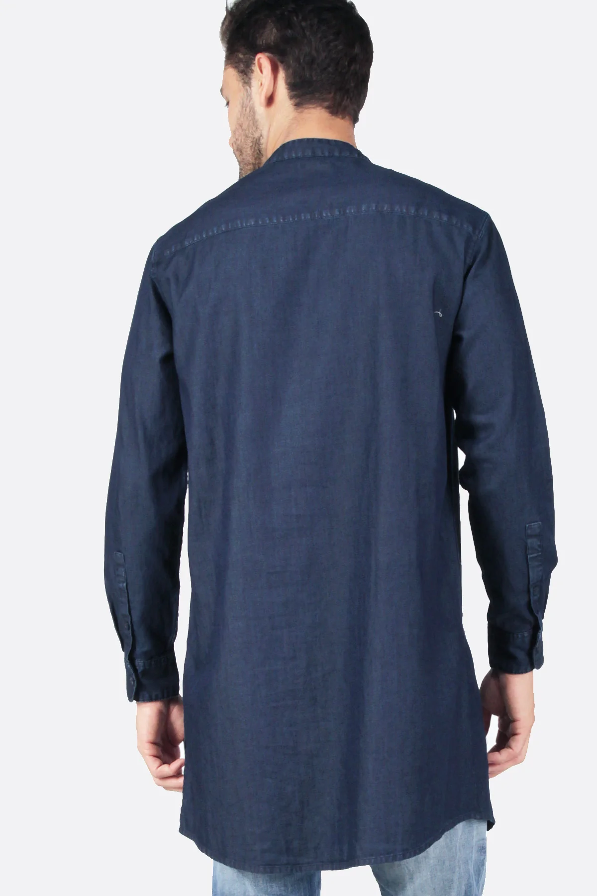 Kemeja Koko Long Regular Aztec Dark Blue - Image 4