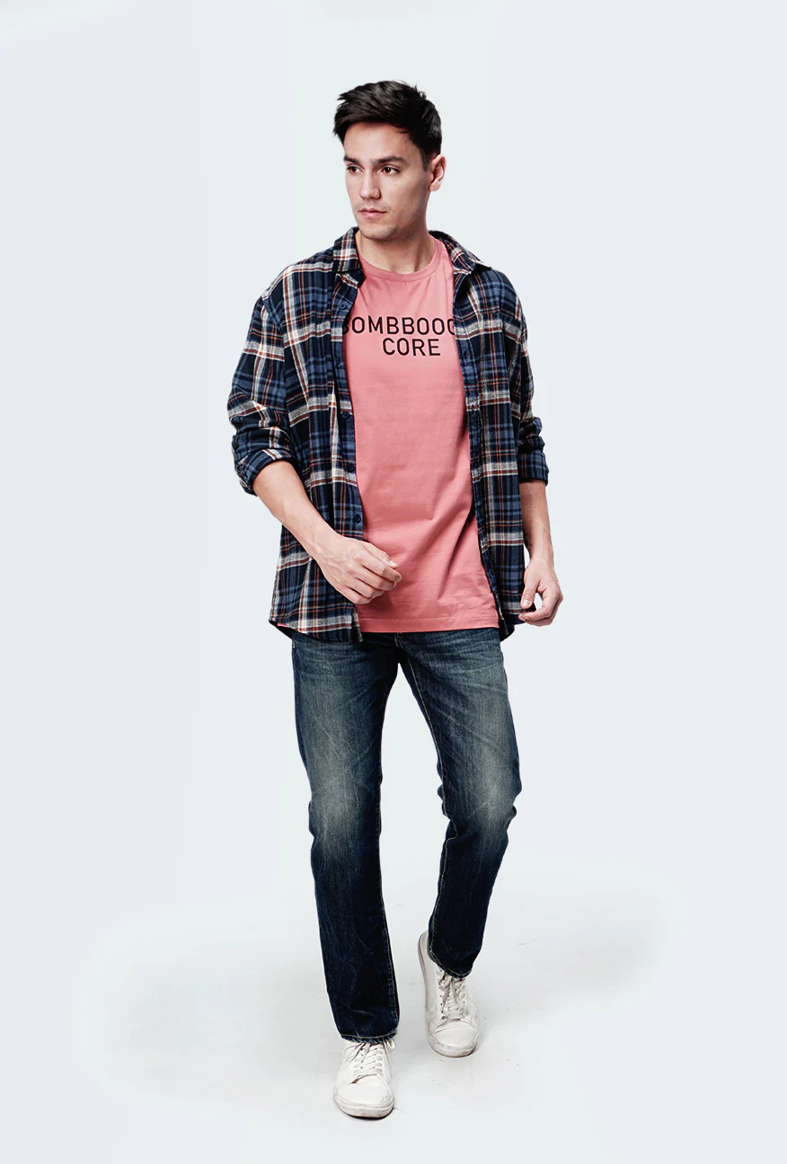 Kemeja Flanel Lopez Navy Blue - Image 4