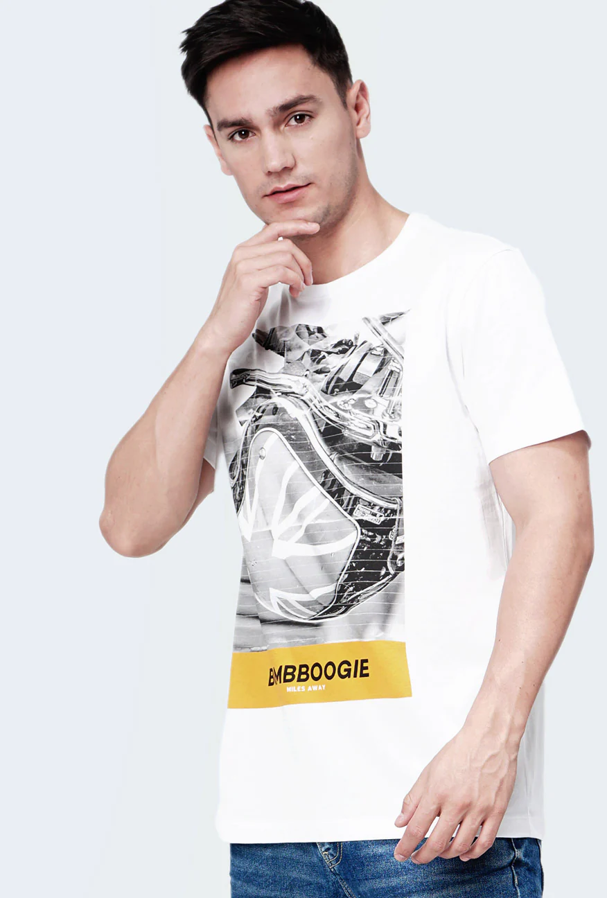 T-Shirt Lengan Pendek Luxel Offwhite