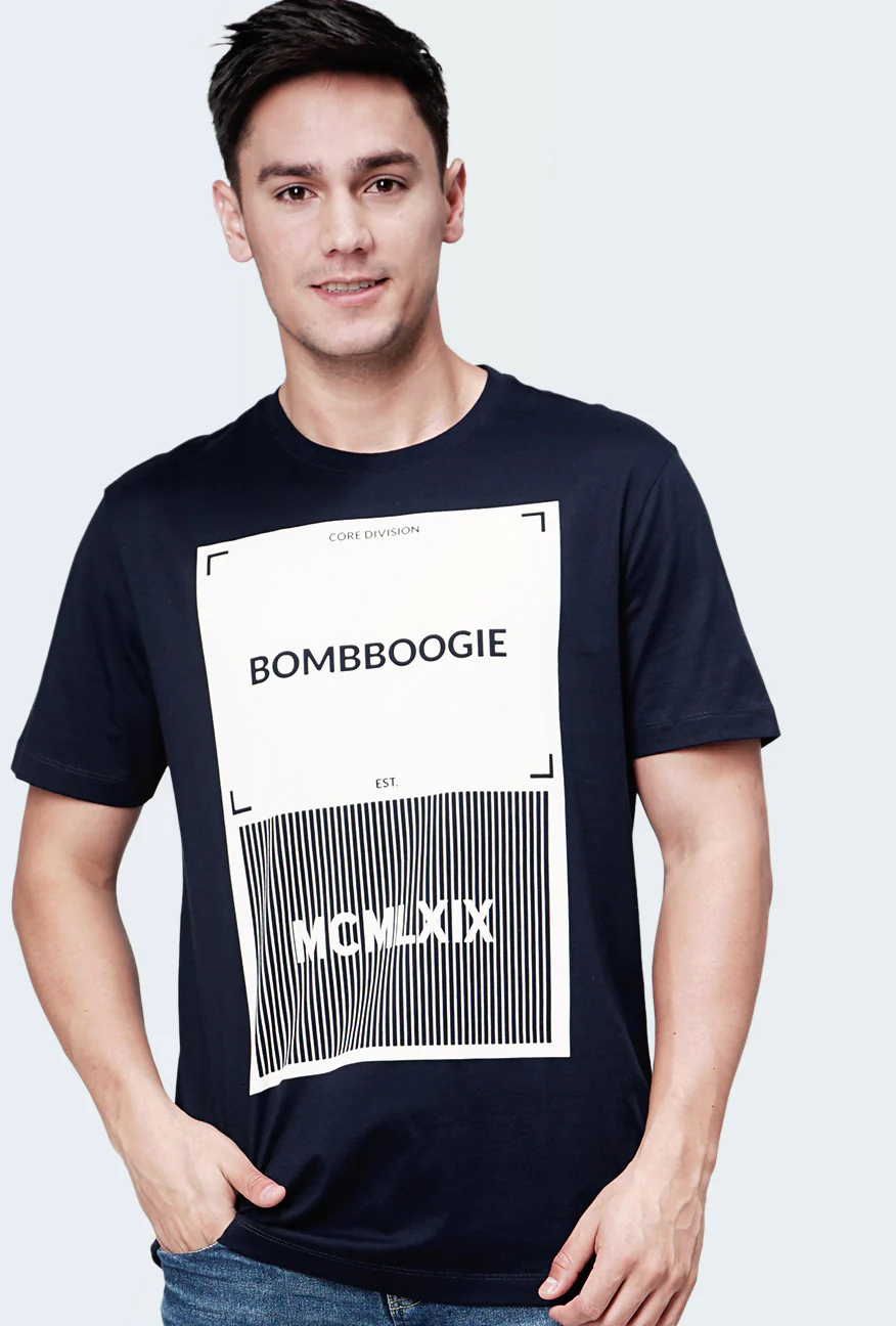 T-Shirt Lengan Pendek Machera Dark Navy - Image 2