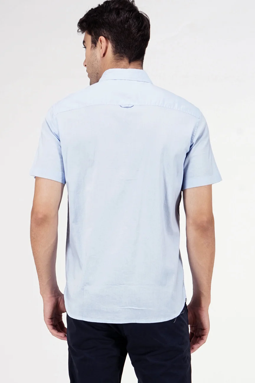 Kemeja Lengan Pendek Regular Magnus 19 Blue - Image 3
