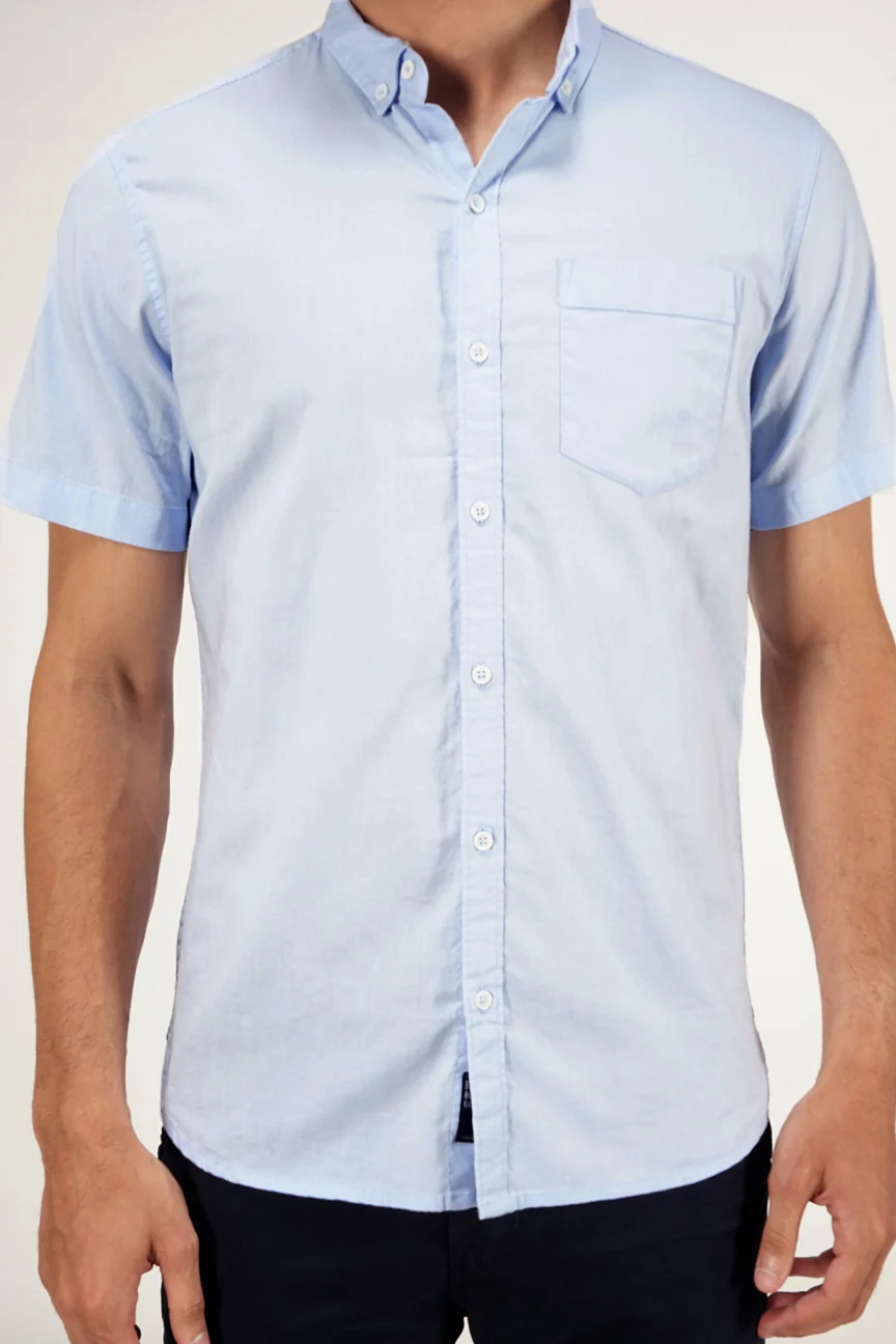 Kemeja Lengan Pendek Regular Magnus 19 Blue - Image 4
