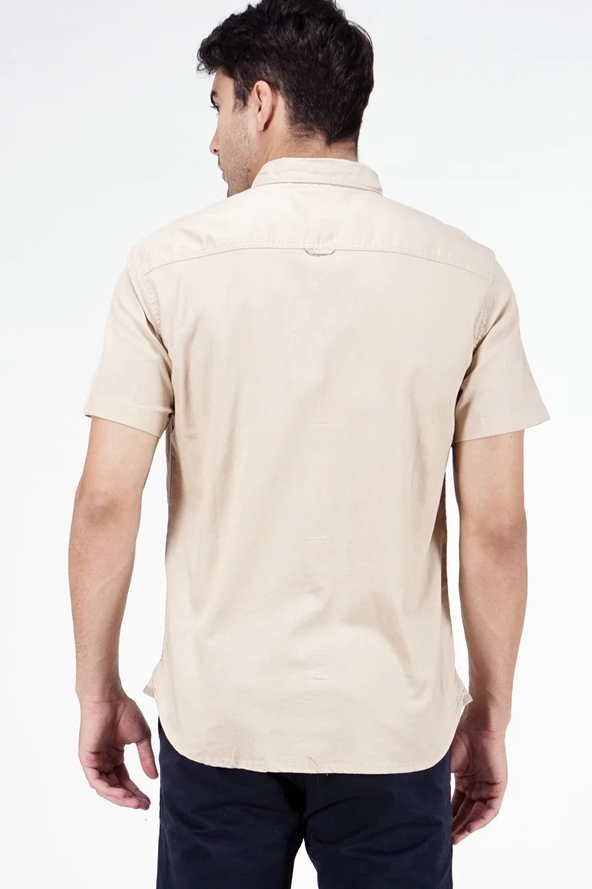 Kemeja Lengan Pendek Magnus 19 Khaki Regular - Image 3