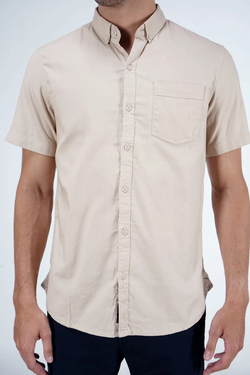 Kemeja Lengan Pendek Magnus 19 Khaki Regular - Image 4