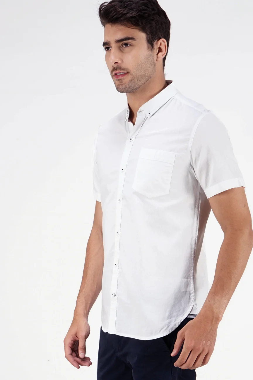 Kemeja Lengan Pendek Magnus 19 White Regular - Image 2