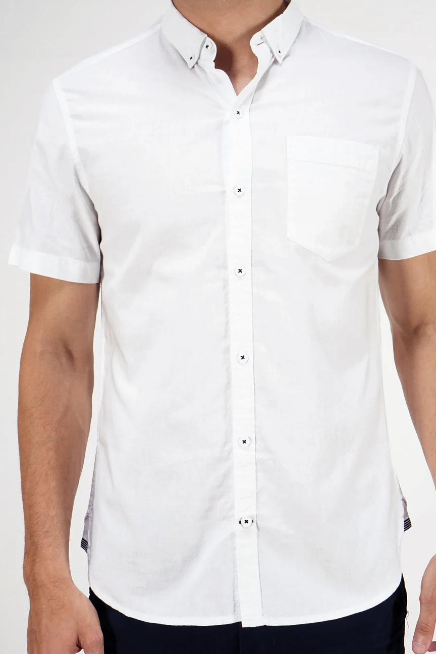 Kemeja Lengan Pendek Magnus 19 White Regular - Image 4