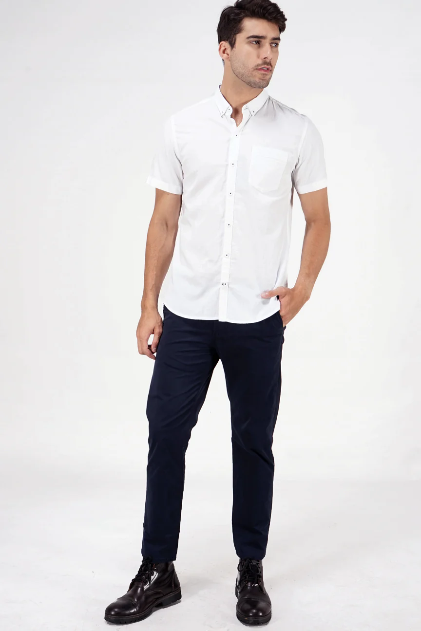 Kemeja Lengan Pendek Magnus 19 White Regular - Image 5