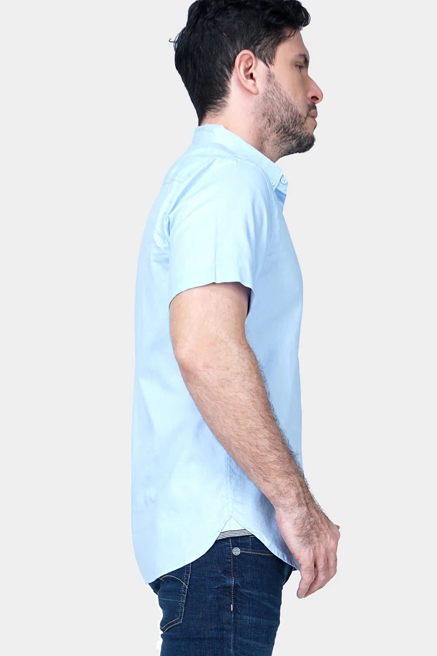 Kemeja Lengan Pendek Regular Magnus 20 Light Blue - Image 3